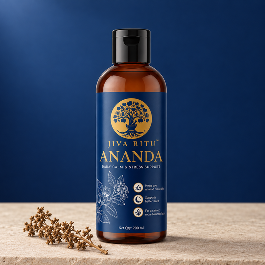 JivaRitu Ananda — Daily Calm & Stress Support, hero bottle shot