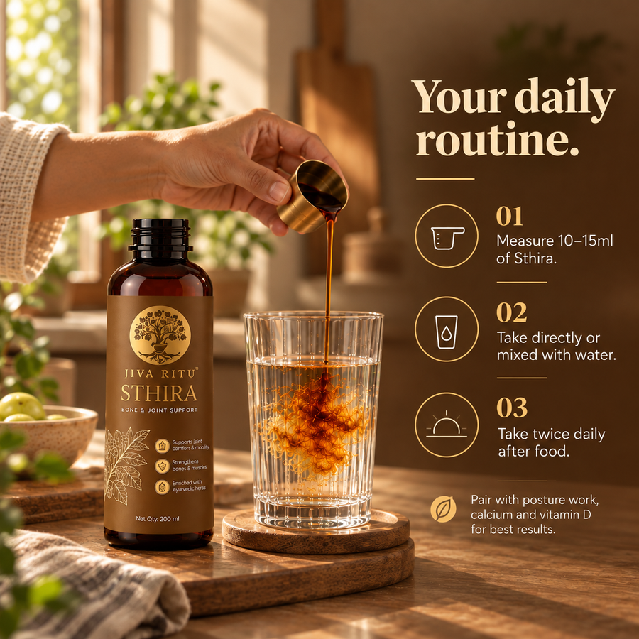 JivaRitu Sthira — your daily routine